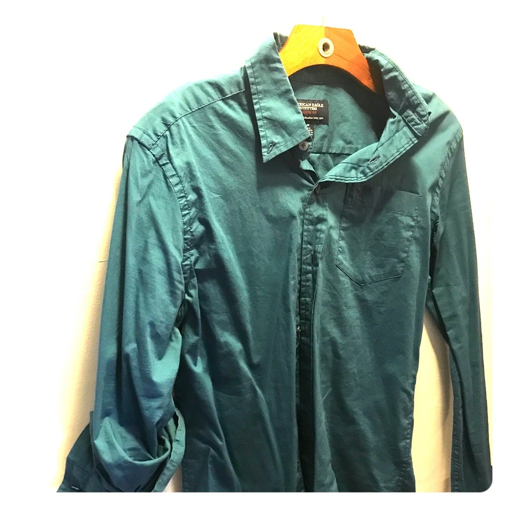 Sweet men's button down. Date night ready.